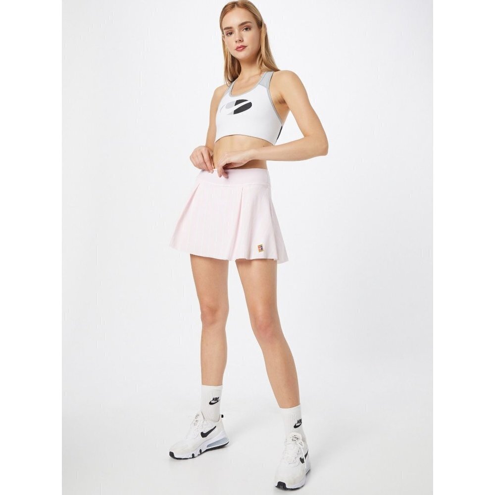 Nike Club Pleated Skirt Tennis Golf Women Large Pink Skort Stretch Dri Fit NEW